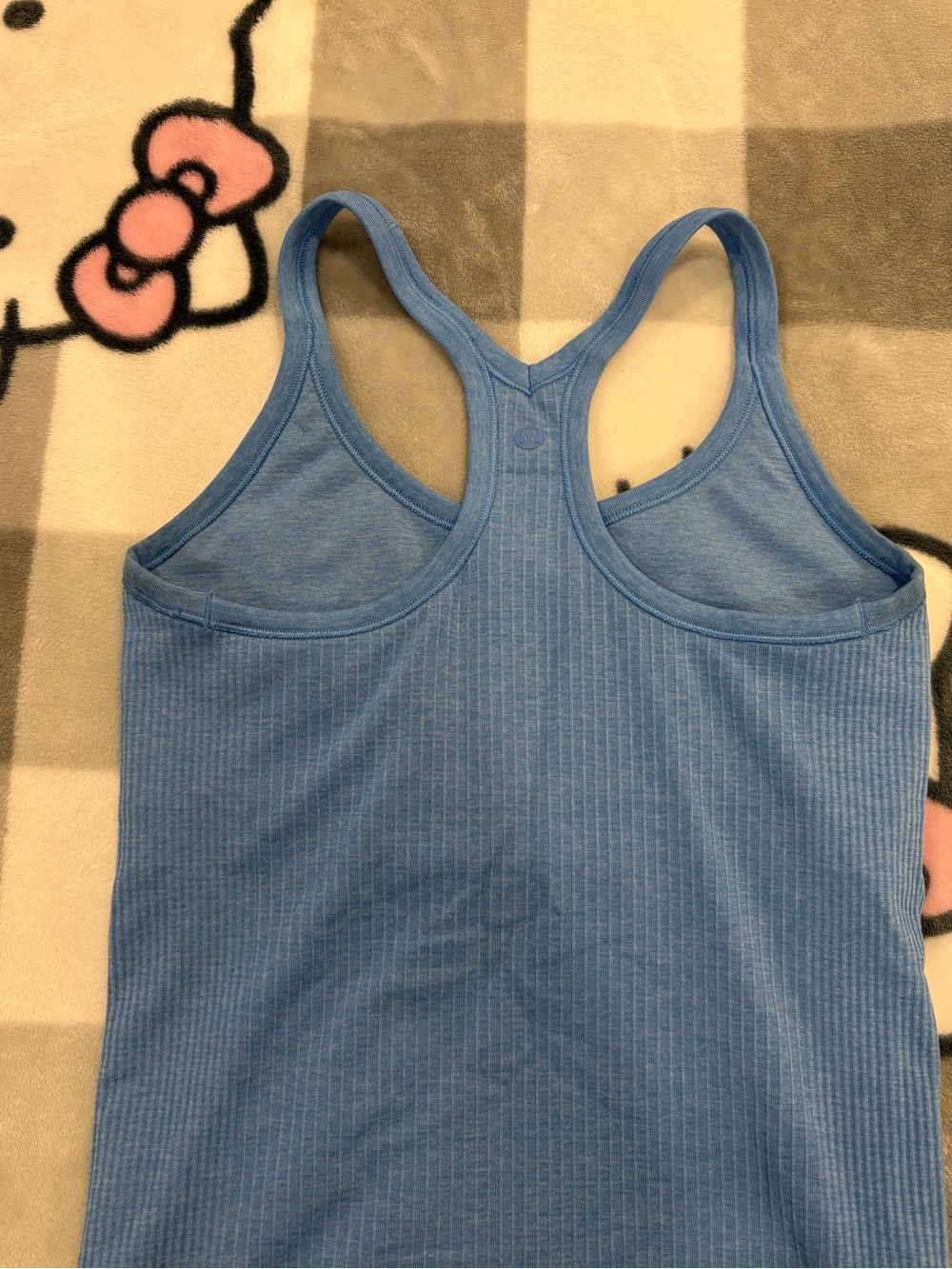 Lululemon Blue Ribbed Racerback Athletic Tank Top - Picture 8 of 11